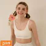 【EASY SHOP】AUDREY JUNIOR-好鋅動抗菌小少女學生型寬版背心-白