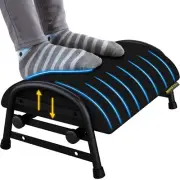 Foot Rest for Under Desk at Work, Adjustable Height Office Footrest for Leg S...