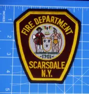 Scarsdale NEW YORK Fire Department patch