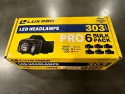 LUXPRO Lux-Pro 303 Lumens Multi Color LED Headlamp 6 Bulk Pack 28hr Runtime