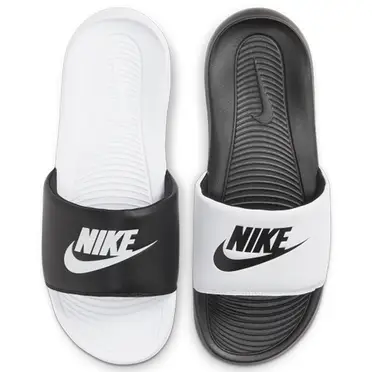 【Nike】Victori One Slide Mix 男 黑白 休閒 拖鞋 DD0234-100