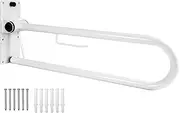 PEPE Mobility - Foldable Toilet Grab Bar (x1 Unit), Safety Rails for Elderly, Bathroom Handles, Grab Rail with Roll Holder, Made in Europe