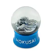 Hokusai snow globe 'Under the Wave off Kanagawa', handmade, made in Japan.