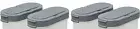 Tupperware Modular Mates Spice Shaker Replacement Set of 4 Silver Seals Lids NEW