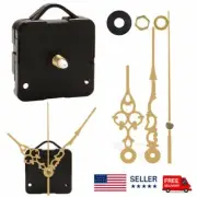 2 Set DIY Wall Quartz Clock Movement Mechanism Replacement Tool Parts Gold Hands