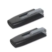 2PK Verbatim Store'n'Go Grey V3 USB 3.0 Flash Drive 16GB Stick Storage f/PC