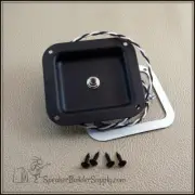 Steel jack dish single 1/4" pre-wired Switchcraft kit