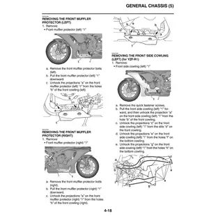 YAMAHA YZF-R1 2020至2021 英文版維修手冊 1000CC重型機車
