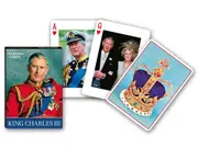 Piatnik King Charles III Poker Playing Cards Single Deck (PIA170713)
