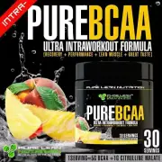 PURE BCAA INTRA WORKOUT 30 SERVES PEACH MANGO BRANCH CHAIN AMINO ACIDS RECOVERY