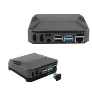 Aluminum Alloy Case Shell Built-in Fan With M.2 Slot For Raspberry Pi 4B Kit VER