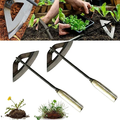Garden Tools Hollow Hoe, All-Steel Hardened Hollow Hoe, Sharp Garden Edger Weede