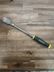 NEW Snap On FHLF80A 3/8" Flex Head Hi Viz Yellow Soft Handle Ratchet