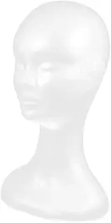 OSOLADY Mannequin Head Display Stand for Wigs Hats Scarves Lightweight Female Model for Professional Styling and Design for Salons and Shops