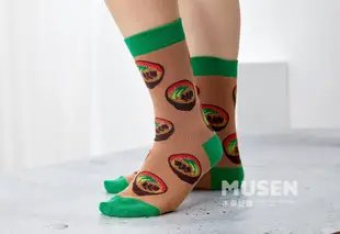 木森好襪MUSEN SOCKS台灣美食滿版針織襪/ 牛肉麵