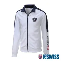 在飛比找momo購物網優惠-【K-SWISS】運動外套 Panel Jacket-女-白