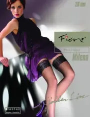 Fiore "MILENA" Sheer Lace Top Hold-ups - 20 Denier