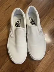 NEW Vans Classic Slip on True White WOMENS 6.5