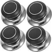 ULTECHNOVO 4pcs Compact Pan Lid Knobs Replaceable Lid Handles for Pots Ergonomic Design for Comfortable Grip Heat Resistant Easy Installation Elegant Kitchen Upgrade