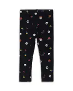 Miles The Label Girls' Glow-in-the-dark Calaveritas Print Leggings - Baby
