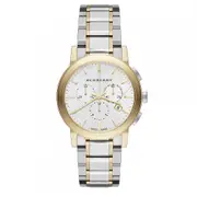 Burberry Bu9751 The City Two-tone Unisex Watch White/Grey/Gold One Size