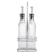 Oil and Vinegar Bottle Set with Stand