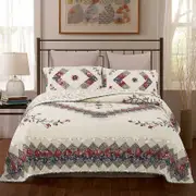 3 Piece reversible quilt bedding set（1 quilt plus 2 pillowcase）