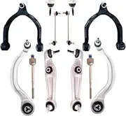 12 Pieces Front Axle Suspension Control Arm Stabilizer Link Tie Rod assemblies Kits Compatible For Tesla Model 3 5YJ3 Model Y 5YJY(For Y 2022-)