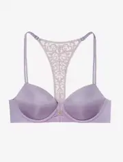 Victoria's Secret Sexy Illusions Lined Demi Front Close Bra Racerback 34DDD NWT