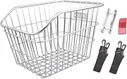 Generic Rear Iron Bike Basket, Bicycle Loading Support, Wire Wire Basket, Campsite, Outdoor Foldable Bikes
