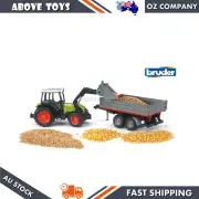 Bruder 1:16 Scale Claas Nectis 267 F Tractor With Frontloader Toy For Kids 3y+