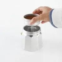 在飛比找Yahoo!奇摩拍賣優惠-咖啡壺 鋁制摩卡壺漏斗配件 咖啡壺漏斗配件 鋁制材質粉槽