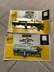 2 Ea Stanley Barrel Bolts