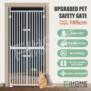 Safety Gate Pet Dog Cat Extra Tall Fence Enclosure Retractable 190 to 250cm