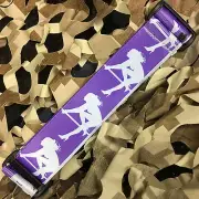 NEW KM Paintball Universal Mask Goggle Strap - 09 Purple/Silver Stripper