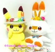 Pokemon Center Original Plush Doll Set Pikachu & Scorbunny w/Tags EASTER 2020