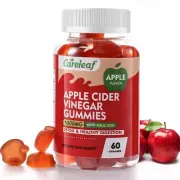 careleaf Apple Cider Vinegar Gummies 60 Counts 1000mg AVC with Vitamin B6 Vit...