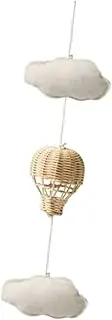 Amagogo Rattan Hot Air Balloon Cloud Ornament Gifts,Photo Prop,Toy,Baby Mobile for Crib for Infants 0-6 Months Infant Sensory Babies, 2 Cloud