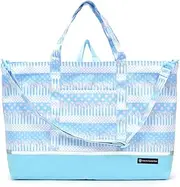 COLORFUL CANDY STYLE NM382400 Lesson Bag with Gusset, Water Repellent, Reflector, Fascinated by Polka Dots and Lace Ribbons (Light Blue) Water Repellent, Lightweight, Stain Resistant, Wrinkle