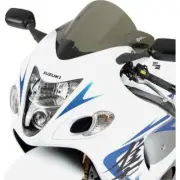 ZERO GRAVITY 16-134-02 Double Bubble Windscreen for Suzuki Hayabusa Smoke