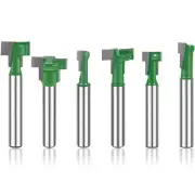 6Pcs 1/4inch Shank Keyhole Router Bits Set Carbide T Slot Router Bit EmMKh