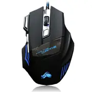Gaming Mouse 7 Button Usb Wired Led Breathing Fire Button For Laptop Pc