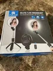 PULUZ SELFIE LIVE BROADCAST BLUETOOTH, TRIPOD FED RING LIGHT