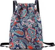 [Generic] Waterproof Beach Bag - Drawstring Backpack Bag - Large Capacity Sandproof Backpack for Travel Gym Swimming Sports Water Family Friends