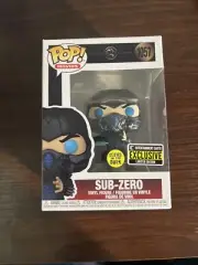 Funko Pop Mortal Kombat Movie Sub-Zero Glow in The Dark EE Exclusive