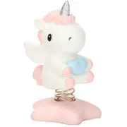 Car Accessories Dashboard Decoration Interior Decoration Swing Unicorn Desk Ornament Home Party Gift,Pink
