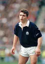 Bryan Redpath in action for Scotland during the England versus Sc - Old Photo