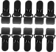 TOGEVAL 12pcs Garden Flag Pole Clamp Anti-Wind: Adjustable Flagpole Clamps to Hold in Place - Plastic Flag Clips for Outdoor Use Windproof - Lawn Garden Accessories
