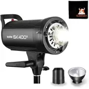 SK400II Studio Strobe Flash Light 400W GN65 5600K 150W Modeling Lamp Professi...