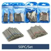 50pc/Set Nail Drill Bits Cutter for Manicure Electric Nail Gel Remove Burr Nail